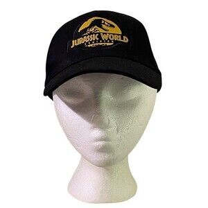 Jurassic World Dominion Hat Black Baseball Cap Movie Promo Adjustable